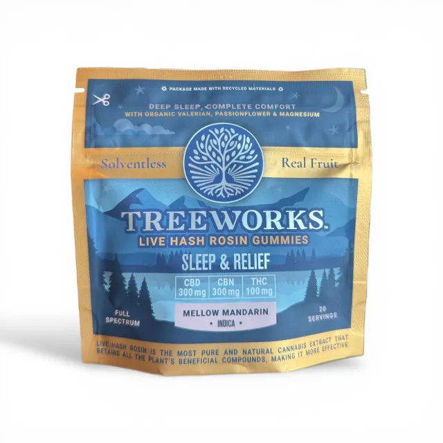 Treeworks - Sleep & Relief - Live Hash Rosin Gummies - 700MG