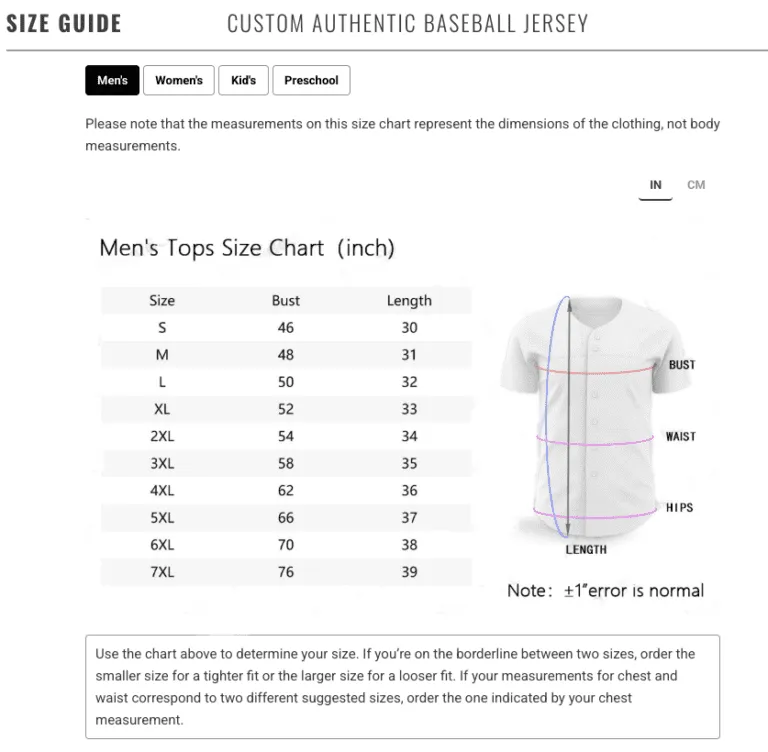 Cape Cod Cannabis Recreational Dispensary in Wellfleet, MA Men's Size Guide