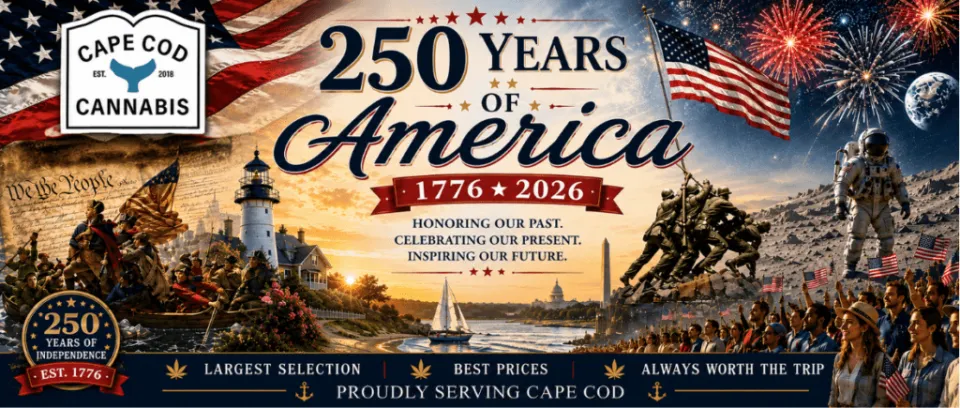 Celebrate 250 Years of America with Cape Cod Cannabis in Wellfleet, MA