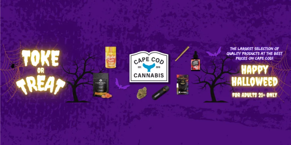 Cape Cod Cannabis Recreational Dispensary in Wellfleet, MA Happy Halloweed: Toke or Treat at Cape Cod Cannabis in Wellfleet.