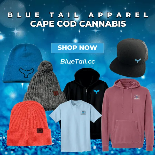 Cape Cod Cannabis Recreational Dispensary in Wellfleet, MA Blue Tail Apparel & Merch