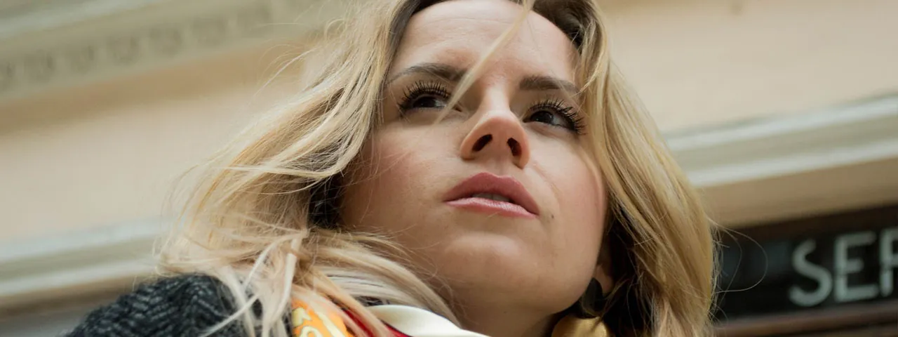 Woman Blond Closeup. Dry Eye Treatment Is Possible!