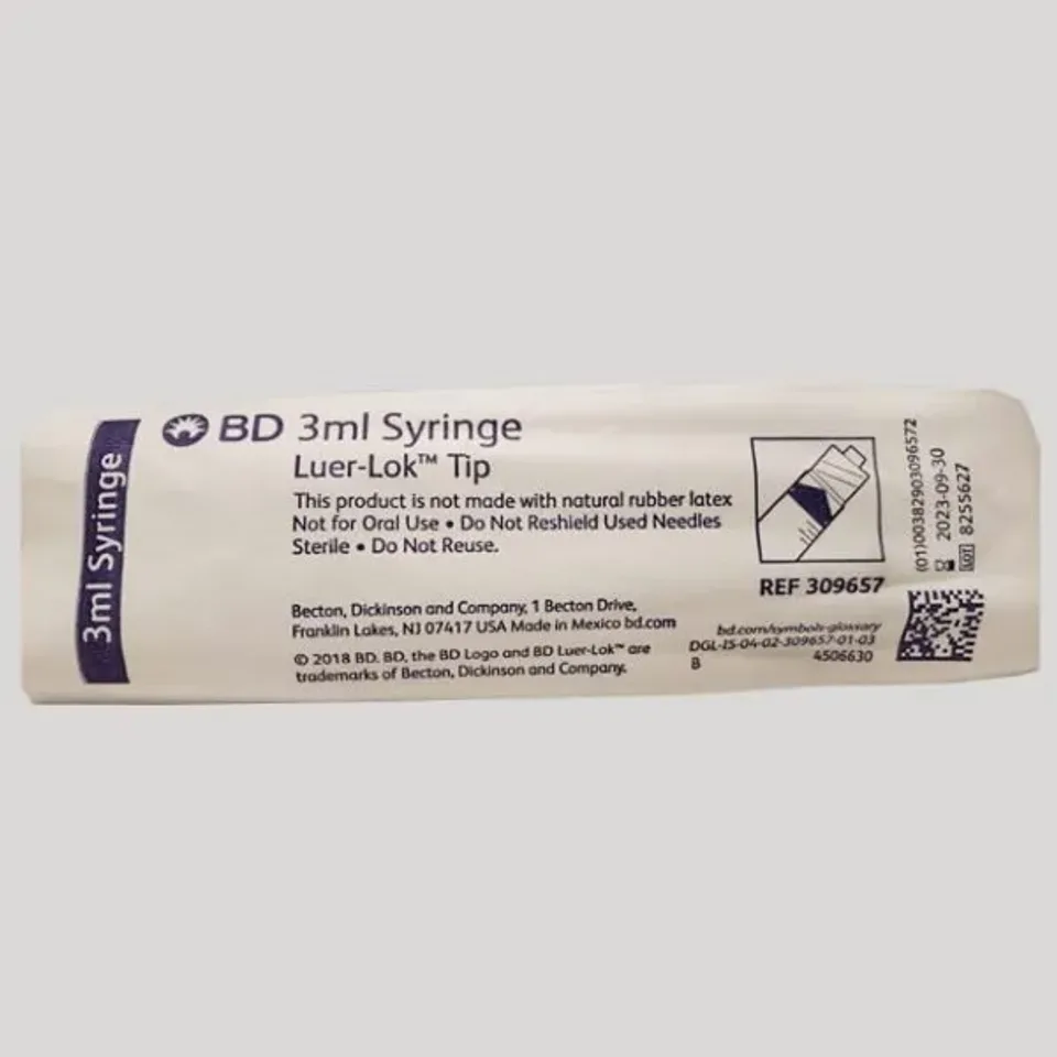 3mL Syringe, Luer-Lok Tip
