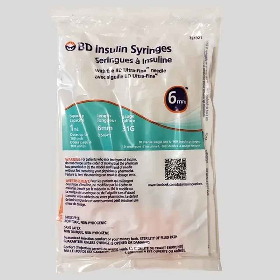 Insulin Syringes (Pack of 10)