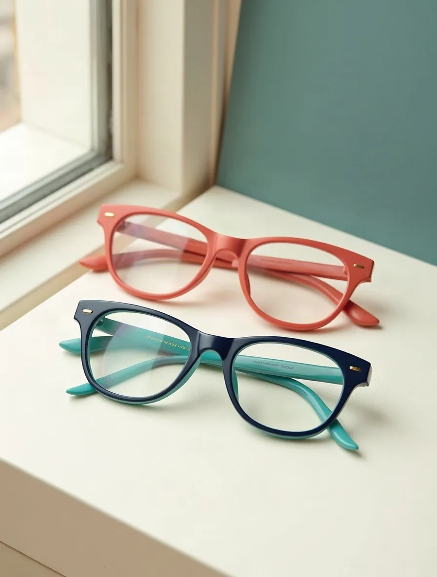 Colourful children's eyeglass frames