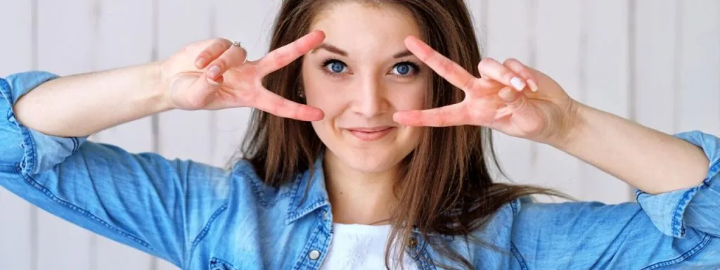 Eye Exam Making a Patient Smile and Happy