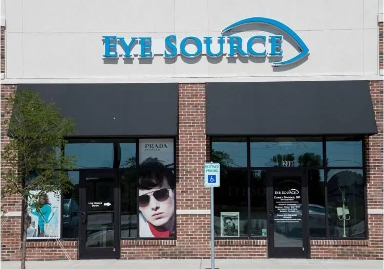 Storefront with Eye Source signage