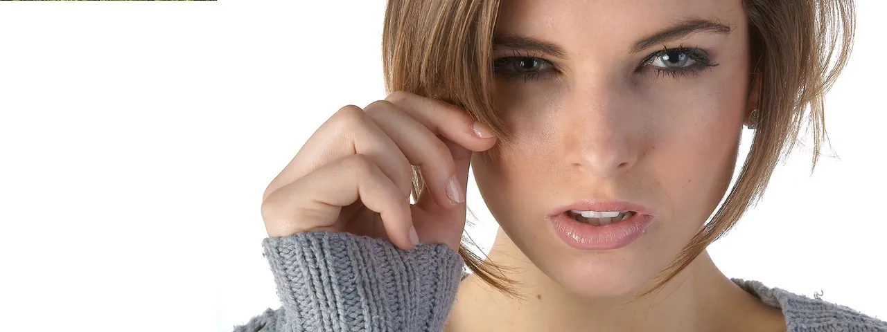 female with Something in Her Eye