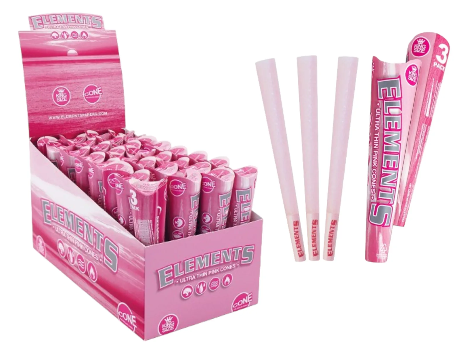 Elements (King Size Pink Cones)