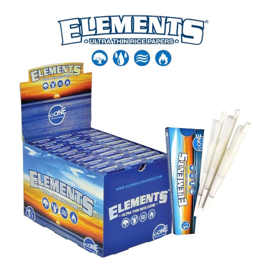 Elements (1 1/4 Ultra Thin Cones 6ct 30pk Case)