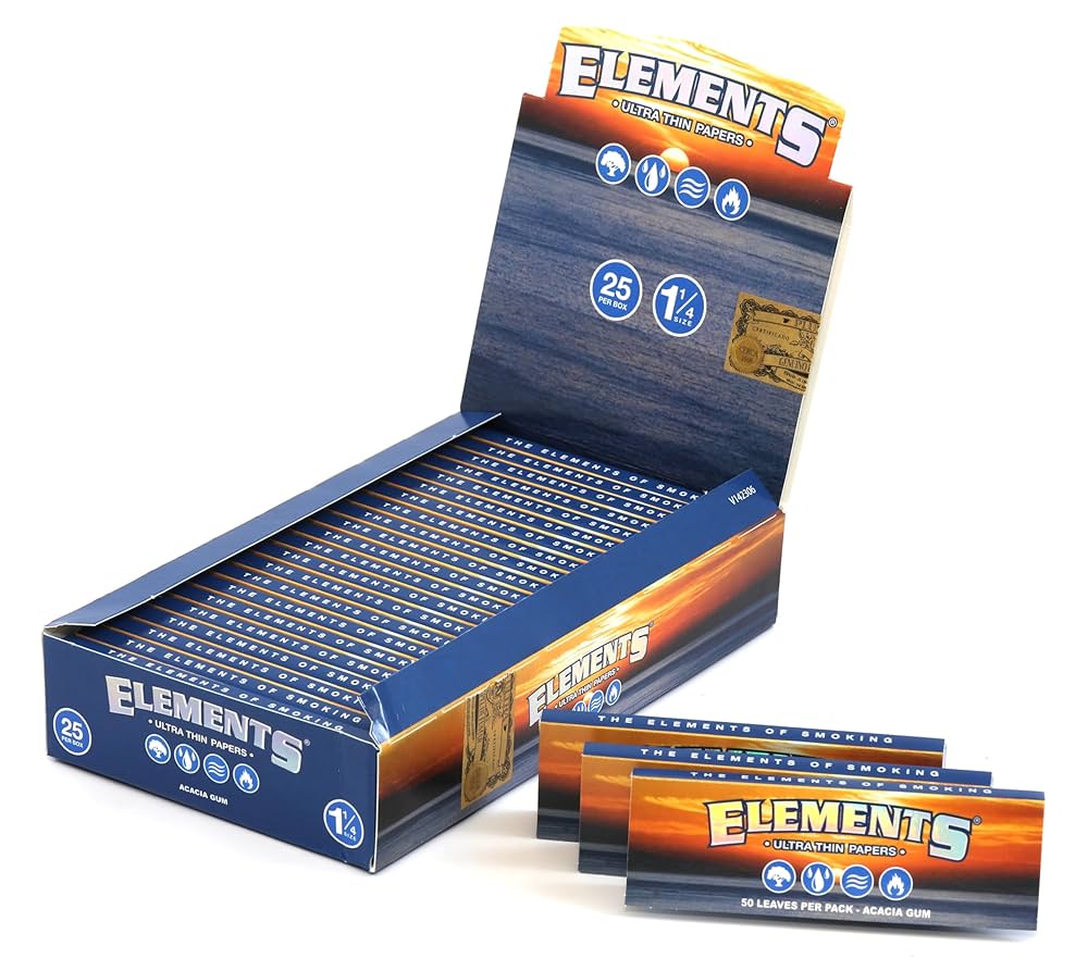 Elements (1 1/4 Ultra Thin Parpers 25ct Box)