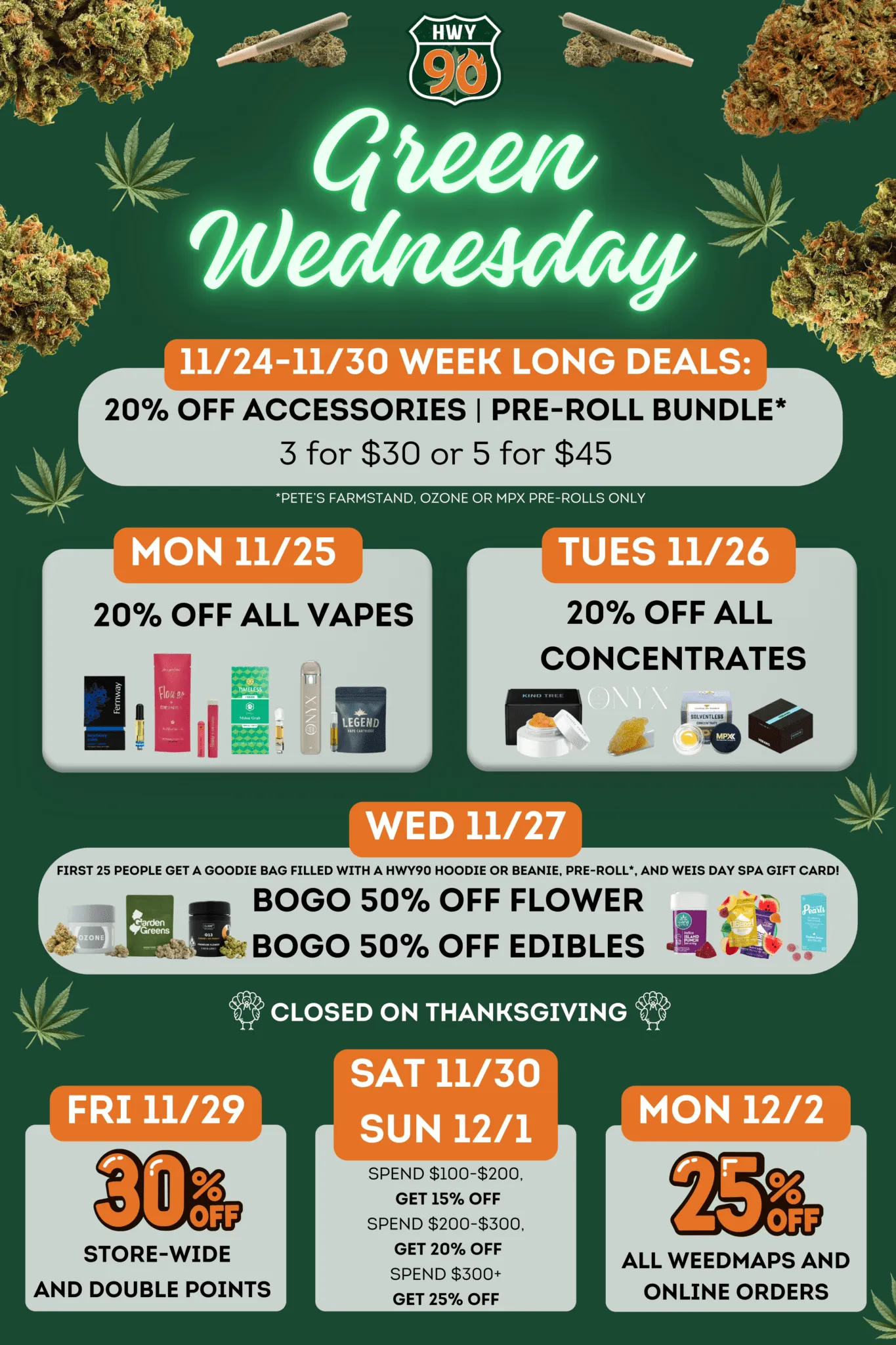 Green wednesday deals are here