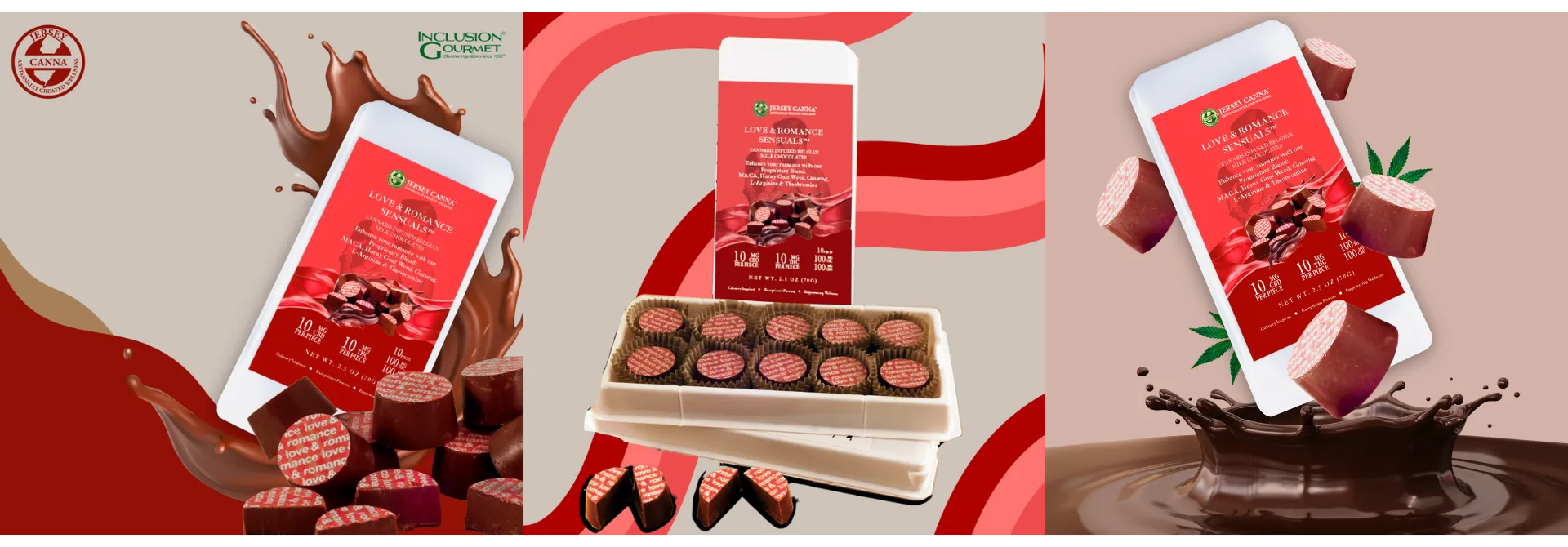 Inclusion gourmet's new valentine's day chocolate- love and romance sensuals