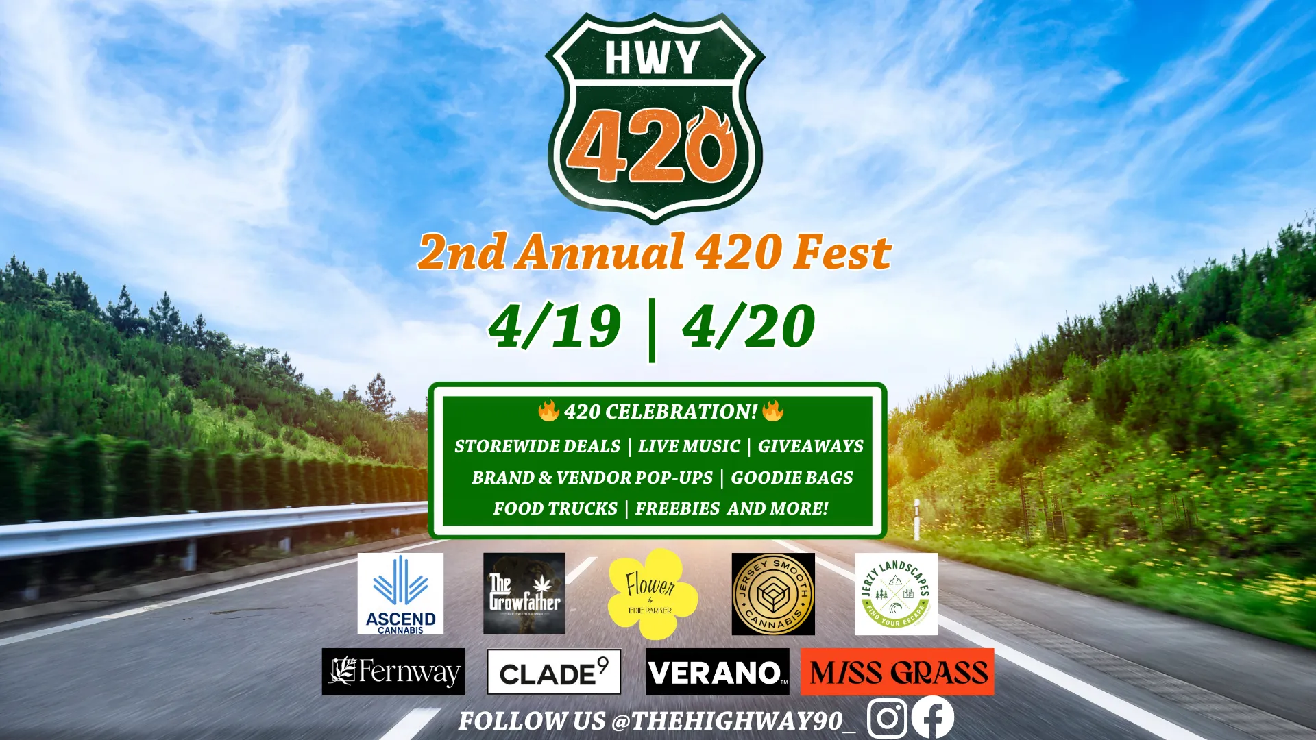 save the date for 420 deals at highway 90 dispensary. 4/20 deals near me. evesham, new jersey. cannabis deals near me